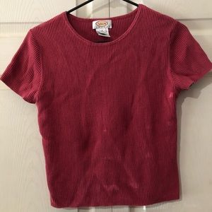 Basic Red Cotton Tee